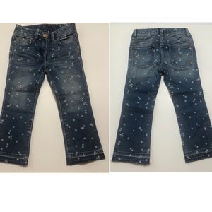 Crewcuts Star Print Jeans Size 5 Released Hem
